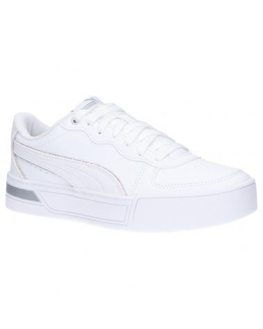 Zapatillas deporte PUMA  de Mujer y Niña y Niño 374797 PUMA SKYE METALLIC  01 WHITE