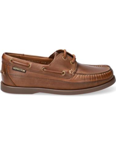 Chaussures MEPHISTO  pour Homme NAUTICOS BOATING  TABACCO
