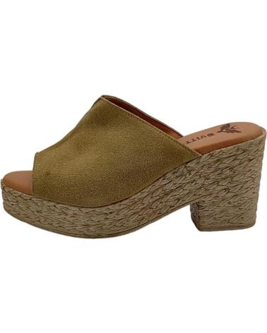 Sapatos de salto de Mulher BUITTOS OF COLORS ZUECO PIEL BT2 CAMEL