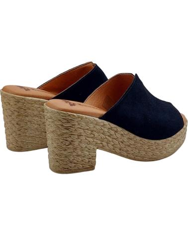 Sapatos de salto de Mulher BUITTOS OF COLORS ZUECO PIEL BT2 MARINO