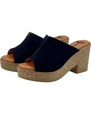 Sapatos de salto de Mulher BUITTOS OF COLORS ZUECO PIEL BT2 MARINO