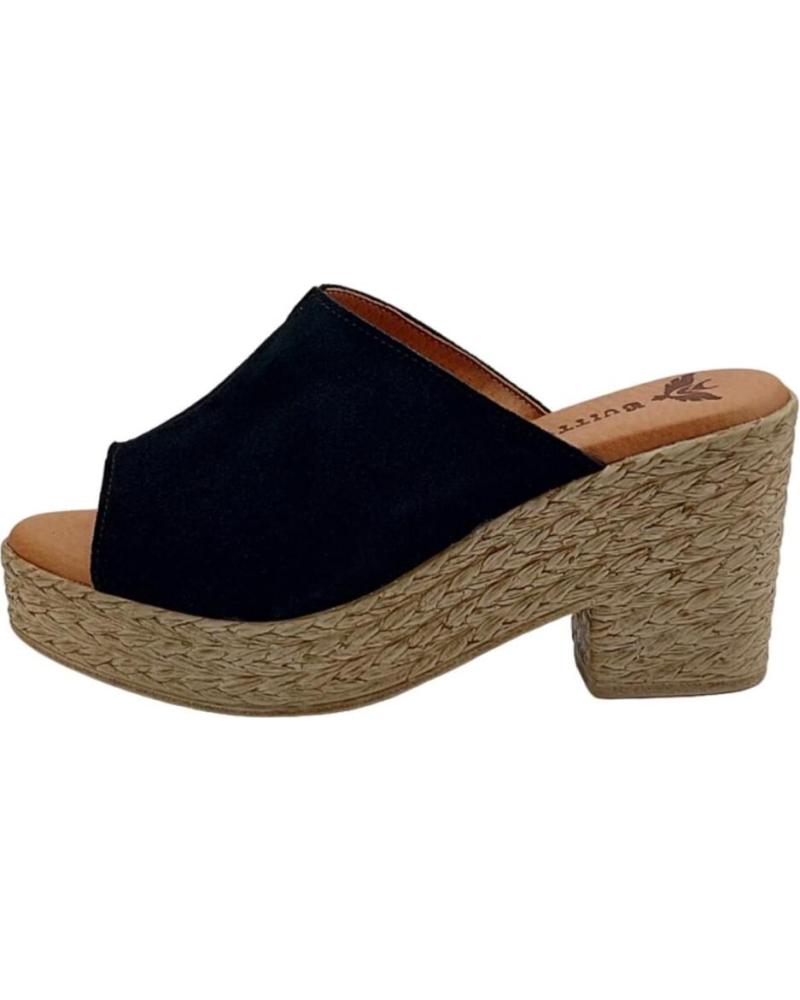 Sapatos de salto de Mulher BUITTOS OF COLORS ZUECO PIEL BT2 NEGRO