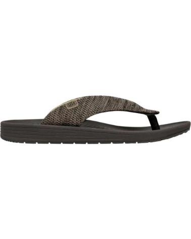 Man Flip flops HEY DUDE MILO MARRON