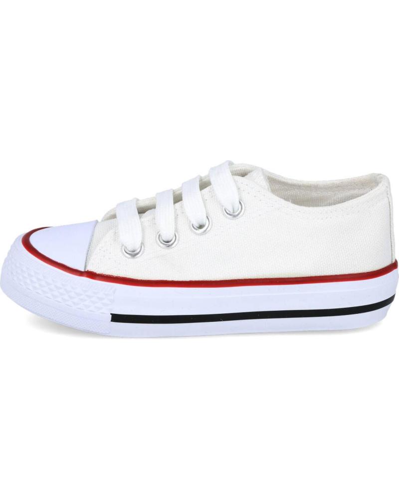 girl and boy Trainers L&R SHOES LR SHOES TO-326 ZAPATILLAS LONA NINOS  BLANCO