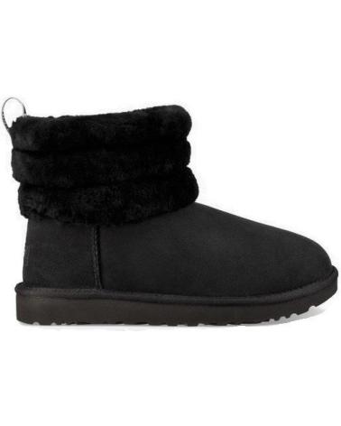 Woman and girl Mid boots UGG W FLUFF MINI QUILTED  NEGRO