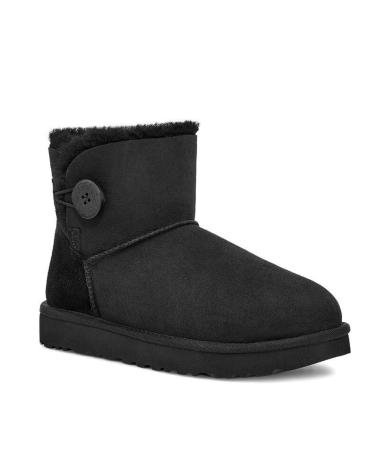 Stivaletti per Donna e Bambina UGG AUSTRALIA MINI BAILEY BUTTON II BLACK NEGRO