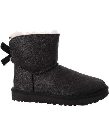 Woman and girl Mid boots UGG MINI BAILEY BOW SPARKLE  NEGRO