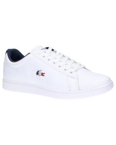 Sportschuhe für Herren LACOSTE 39SMA0033 CARNABY EVO 407 WHT-NVY-RED