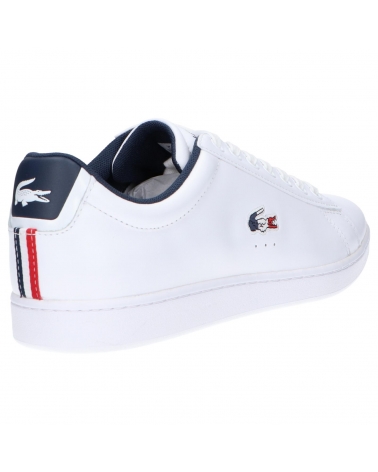 Sportschuhe für Herren LACOSTE 39SMA0033 CARNABY EVO 407 WHT-NVY-RED