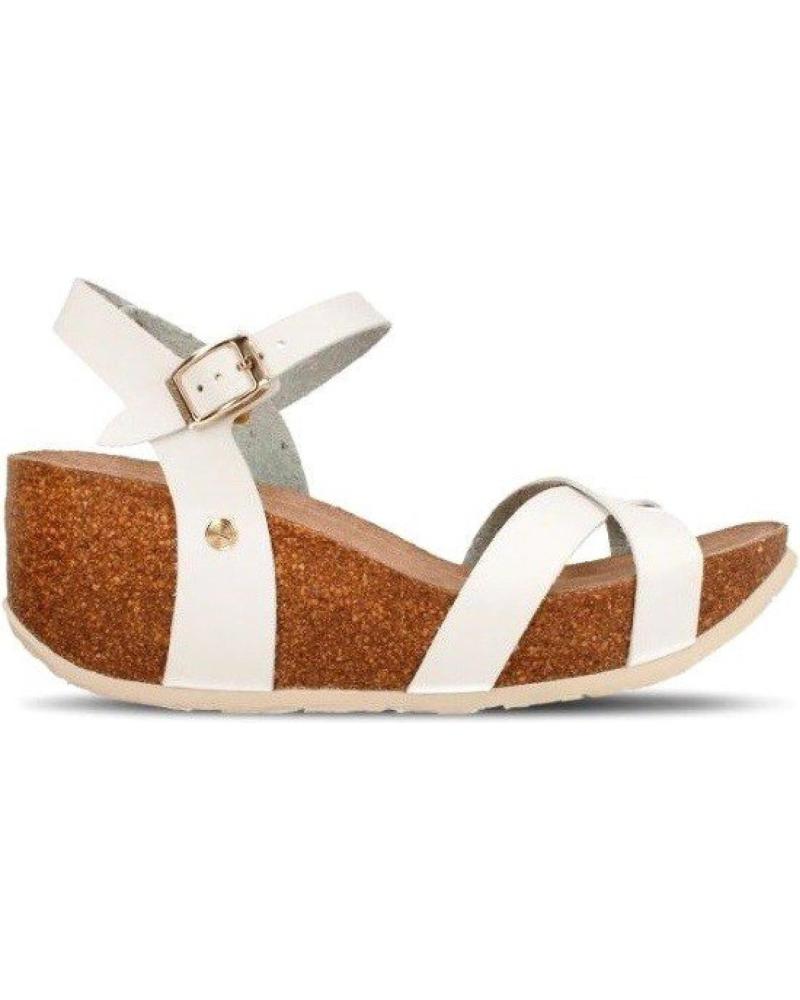 Woman Sandals GENUINS CANNES LEATHER WHITE  BLANCO
