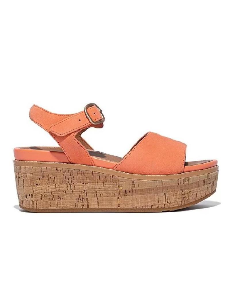 Sandalias de Mujer FITFLOP SANDALIAS ELOISE CORK-WRAP SUED GC7 SUNSHINEORANGE