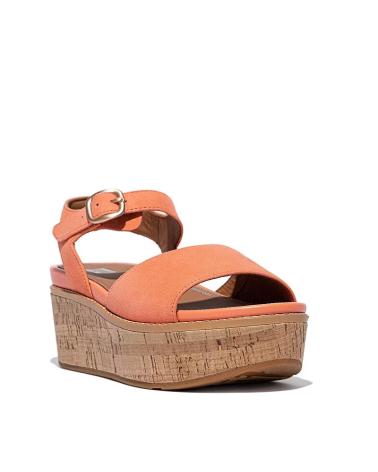 Sandalias de Mujer FITFLOP SANDALIAS ELOISE CORK-WRAP SUED GC7 SUNSHINEORANGE