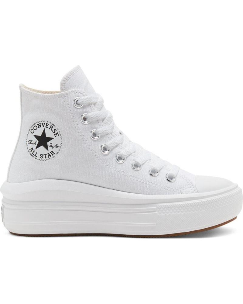 Deportivas de Mujer y Niña CONVERSE CHUCK TAYLOR ALL STAR MOVE 568498C BLANCO