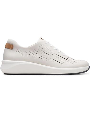 Woman Trainers CLARKS UN RIO TIE WHITE BLANCO