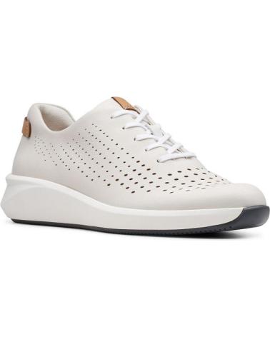 Woman Trainers CLARKS UN RIO TIE WHITE BLANCO