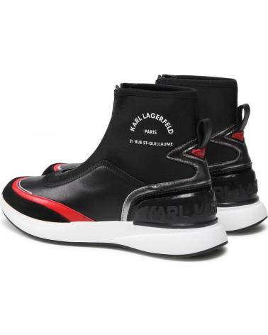 Botines de Hombre  KARL LAGERFELD FINESSE -LEGERE ZIP LTHR KL62155 NEGRO