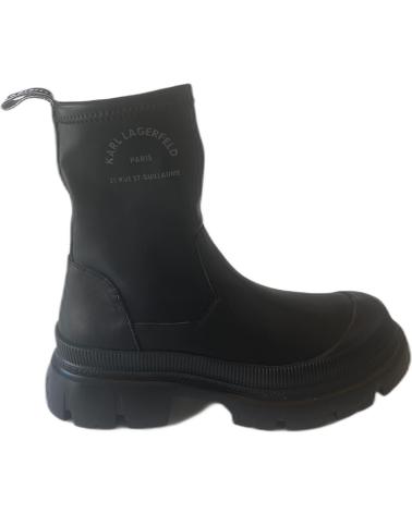 Bottines pour Femme  KARL LAGERFELD TREKKA MAX MIDI STRETCH BOOT KL43580 NEGRO
