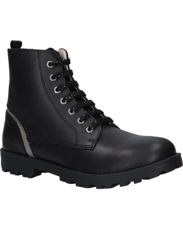 Boots für Mädchen KICKERS 830040 GROOKE 81 NOIR ARGENT