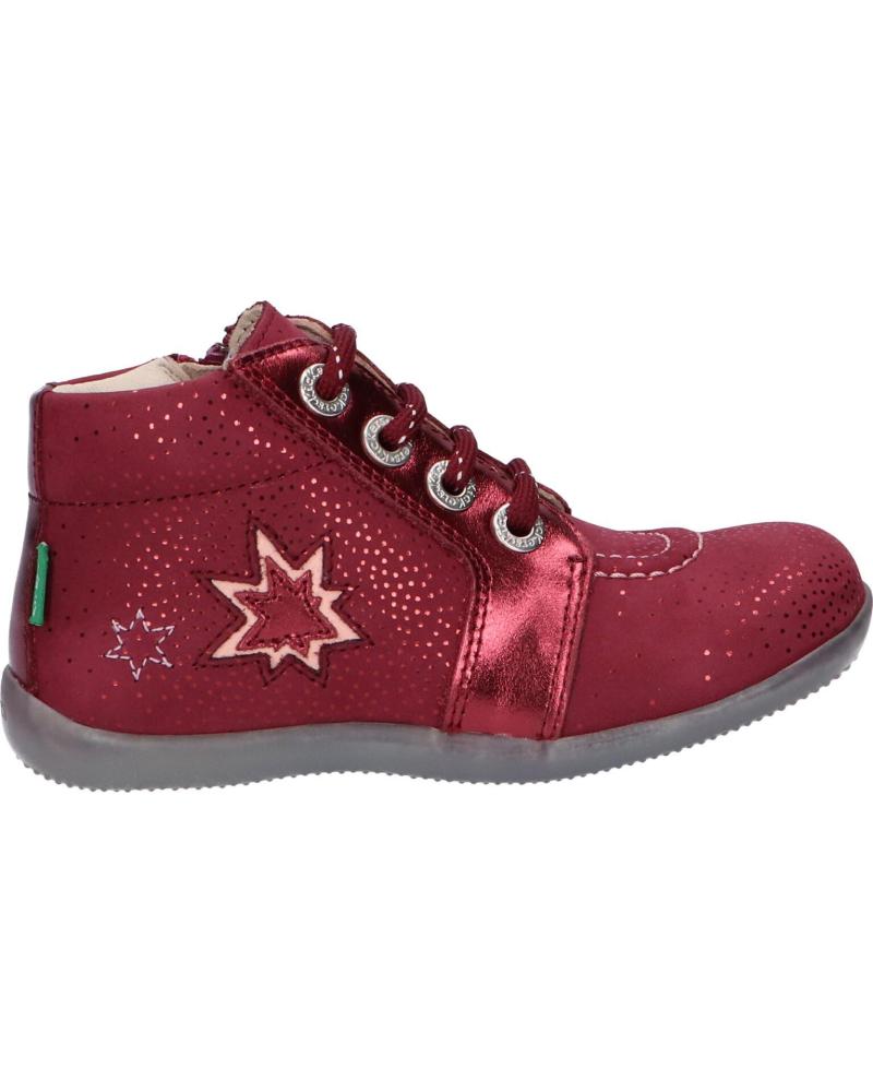 Bottines pour Fille KICKERS 829630 BE POWER 183 BORDEAUX BRILLANT