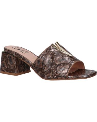 Sandales EXE  pour Femme CARMEN-107  SNAKE BROWN