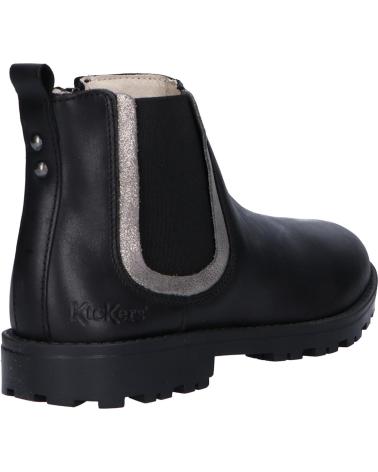 Botas de Niña KICKERS 830030 GROOKY 81 NOIR ARGENT