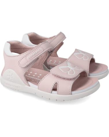 Sandalias de Niña BIOMECANICS SANDALIAS DE PIEL ROSA Y BLANCO 232238-A úNICO
