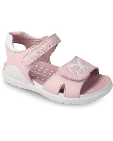 Sandalias de Niña BIOMECANICS SANDALIAS DE PIEL ROSA Y BLANCO 232238-A úNICO