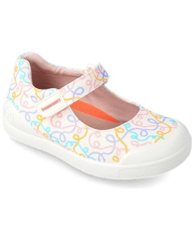 Zapatos de Niña BIOMECANICS MERCEDITA NINAS BLANCO PIQUE