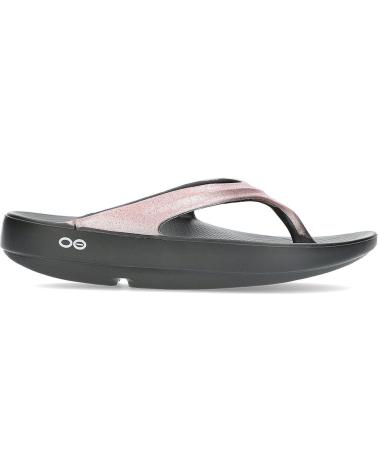 Tongs OOFOS  pour Femme CHANCLAS OOLALA LUXE 1401 ROSE  