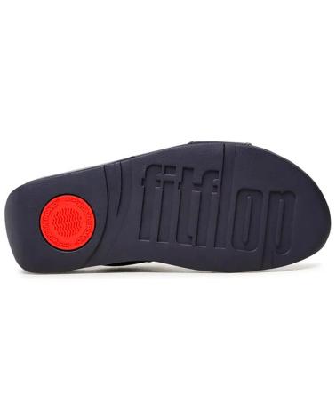 Sandalias de Mujer FITFLOP SANDALIAS FV6 LULU ADJUSTABLE LEATHER SLIDES MIDNIGHTNAVY