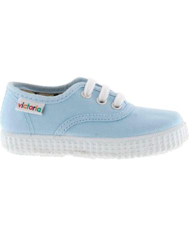 Woman and Man and girl and boy Trainers VICTORIA DEPORTIVA 106613 INGLESA LONA  CELESTE