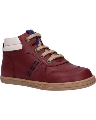 Botas de Niña y Niño KICKERS 829890 TACKFLO 182 BORDEAUX BLANC BLEU