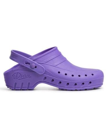 Sandalias de Mujer DIAN ZUECOS 02-S PERFORADO VIOLETA MORADO 