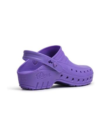 Sandalias de Mujer DIAN ZUECOS 02-S PERFORADO VIOLETA MORADO 