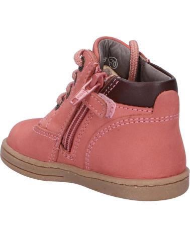 Bottines KICKERS  pour Fille 537938 TACKLAND  131 ROSE CLAIR PERM