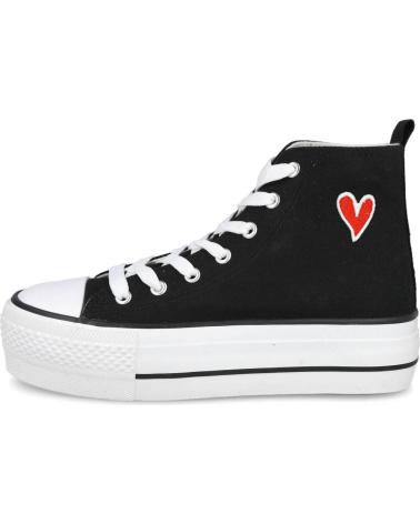 Sapatos Desportivos L&R SHOES  de Mulher LR SHOES L-320 ZAPATILLAS ALTAS MUJER  NEGRO