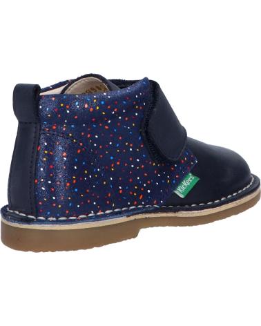 Botines de Niña y Niño KICKERS 829900 TYPTOP 10 MARINE FONCE POIS MULTICO