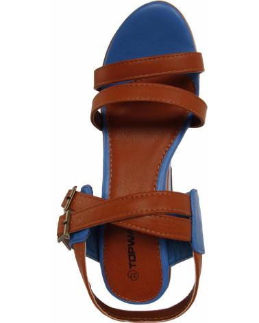 Sandálias de Mulher URBAN B040860-B7200 CAMEL-BLUE