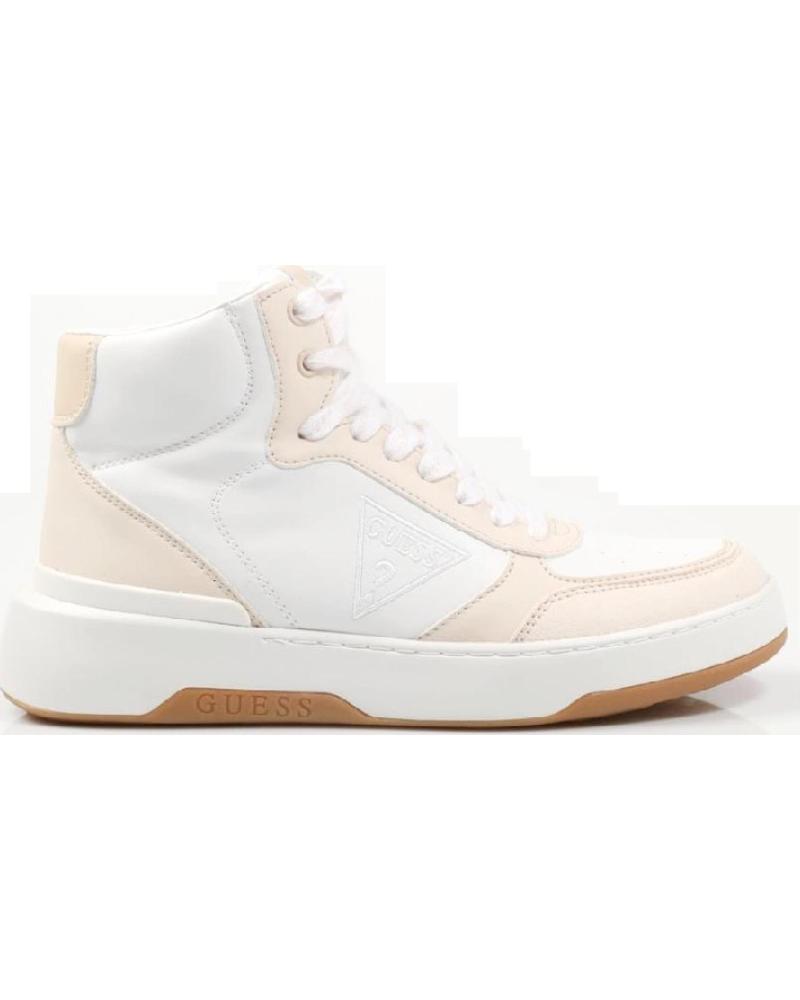 Botines de Mujer GUESS MAEGA FL5MAE ELE12 WHITE CREAM BLANCO