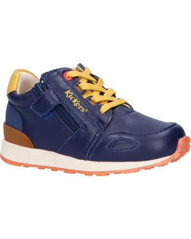 Zapatillas deporte de Niña y Niño KICKERS 829781 DENVER MID 102 MARINE JAUNE