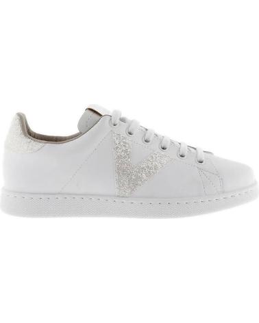 VICTORIA TENIS PIEL VIRUTAS GLITTER BLANCO WHITE
