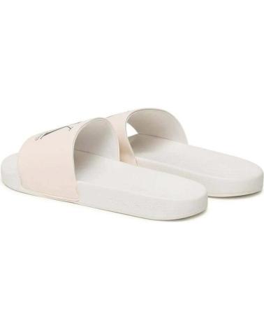 Chinelos de Homem CALVIN KLEIN CHANCLAS JEANS SLIDE OVERSI ANCIENT WHITE