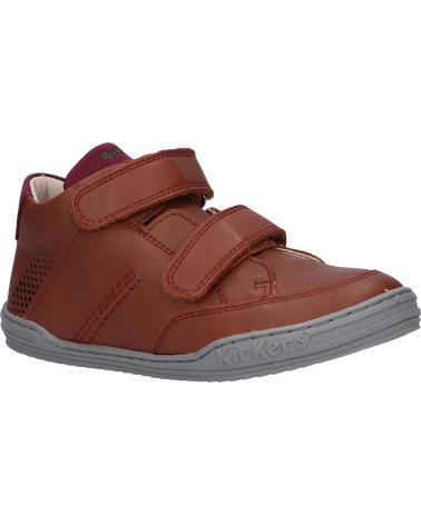 Sapatos KICKERS  de Menino 830110 JOUVO  91 MARRON BORDEAUX
