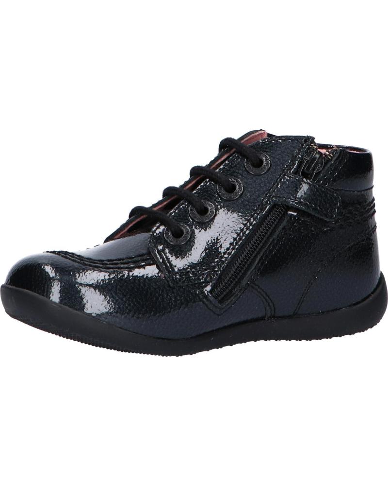 Mid Boots De Nina KICKERS 742760 BILLISTA ZIP 83 NOIR VERNIS PERM