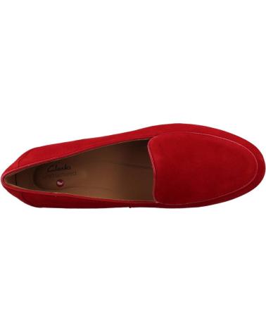 Woman Mocasines CLARKS UN BLUSH EASE ROJO