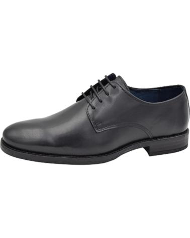 Zapatos de Hombre y Niño  ZAPATOS DE PIEL LISOS UNIFORME NEGRO
