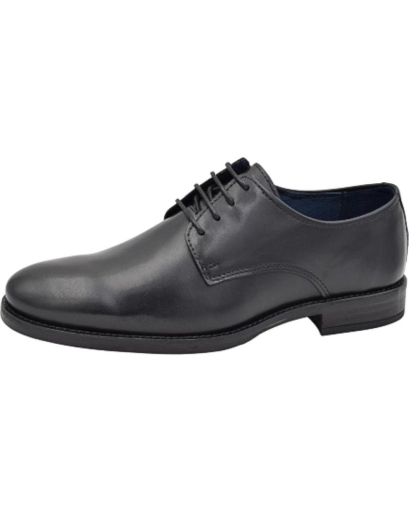 Zapatos de Hombre y Niño  ZAPATOS DE PIEL LISOS UNIFORME NEGRO