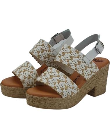 Sandalen für Damen BUITTOS OF COLORS SANDALIA PIEL 2 PIEZAS BT3 BLANCO