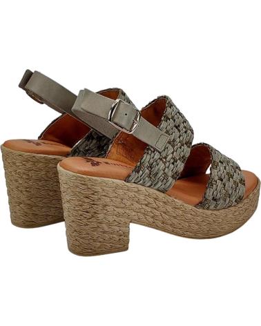 Sandalias de Mujer BUITTOS OF COLORS SANDALIA PIEL 2 PIEZAS BT3 KAKI
