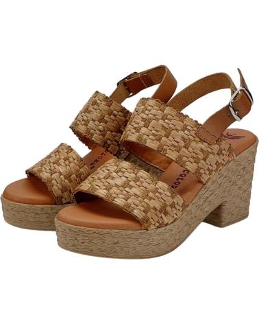 Sandalias de Mujer BUITTOS OF COLORS SANDALIA PIEL 2 PIEZAS BT3 TERRA